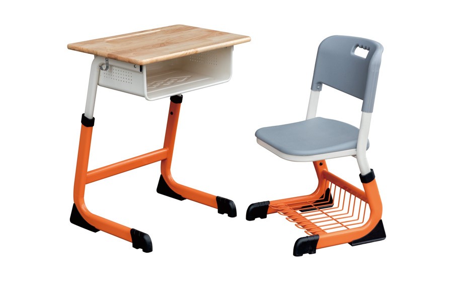 C型套管式螺丝调节课桌椅