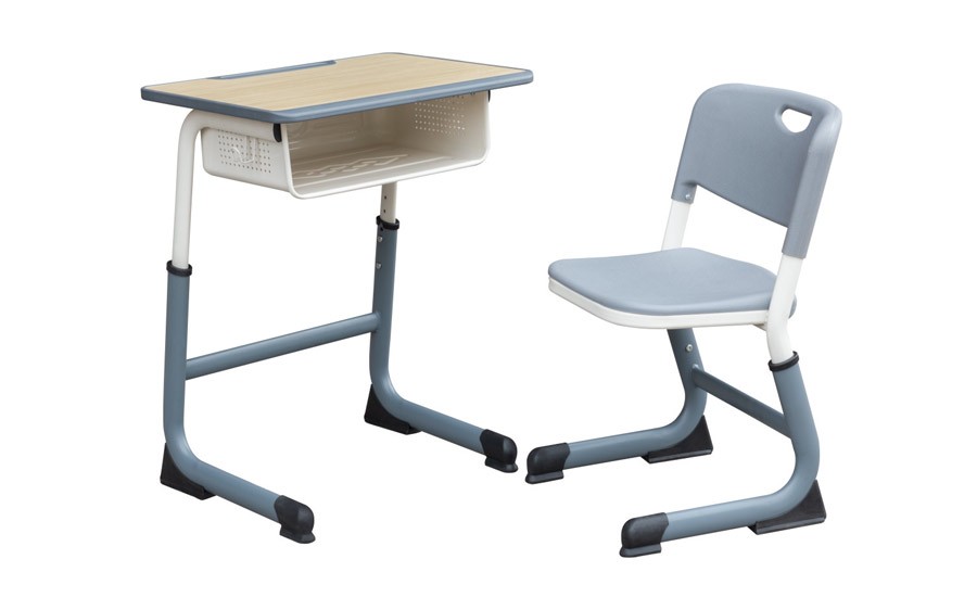 C型套管式螺丝调节课桌椅