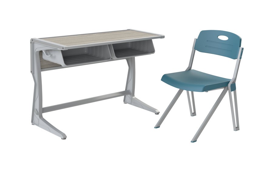 铝合金双人课桌椅