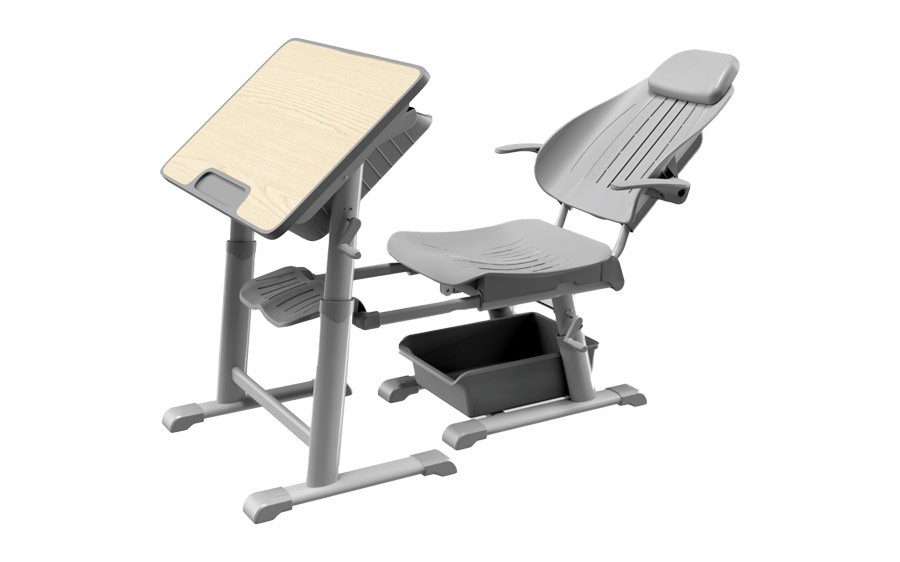 手摇式午休课桌椅