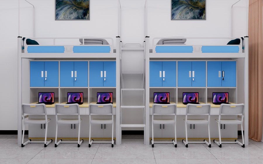 二连体二人位中梯公寓床