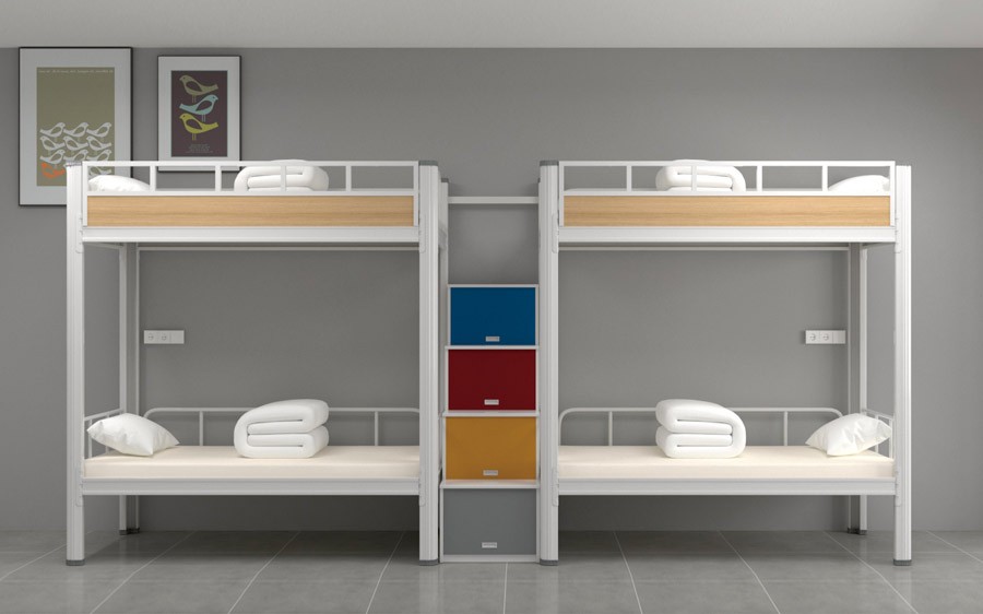 二连体四人位中梯公寓床