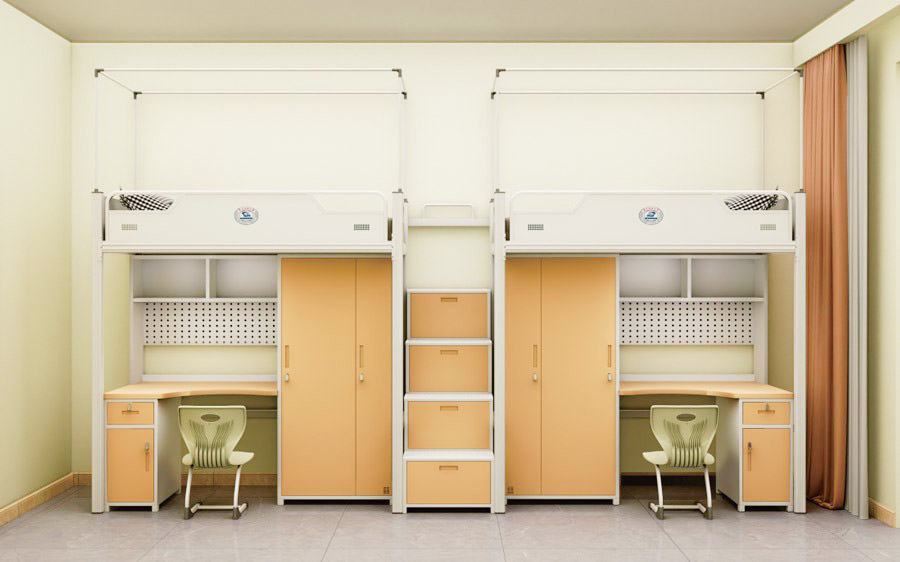 二连体二人位中梯公寓床