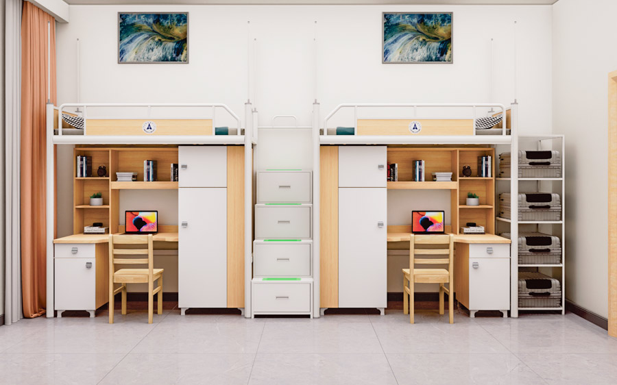 二连体二人位中梯公寓床