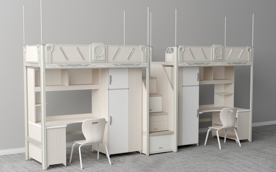 二连体二人位中梯公寓床