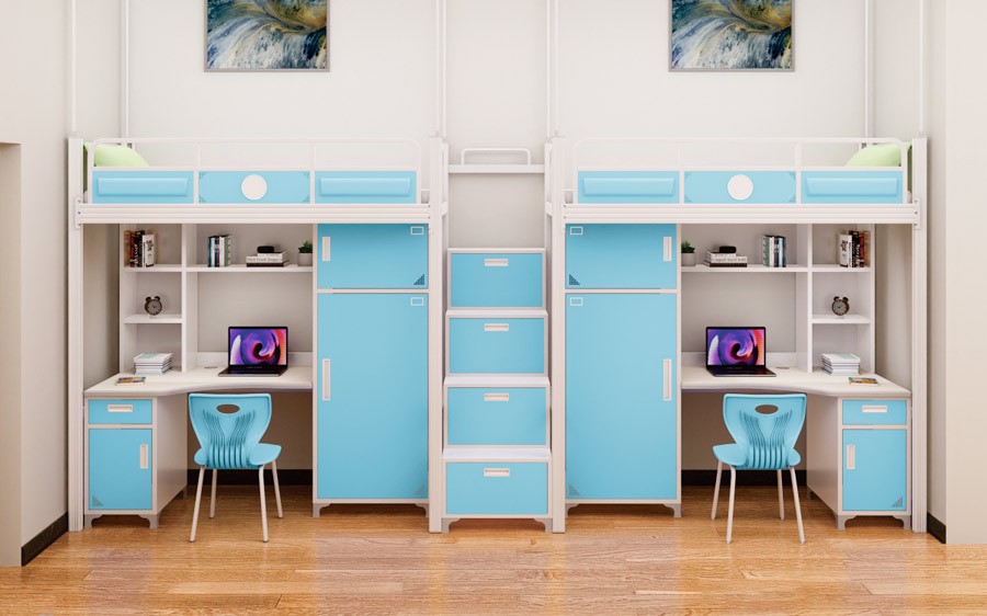 二连体二人位中梯公寓床