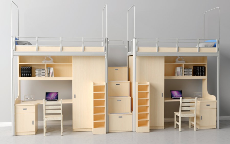 二连体二人位中梯公寓床